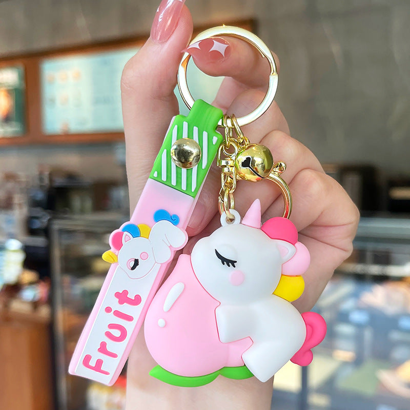 Wholesale Fruit Unicorn Cartoon Keychains